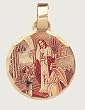 14 kt Gold Layered Medal - First Communion Boy - Hand Made, Ready for Engraving, Individually Boxed