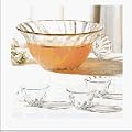 Anchor Hocking Victoria 18-Piece Punch Set: Includes 7-Quart Punch Bowl, 8 Punch Cups, 8 Punch Cup Hooks and a Ladle.
