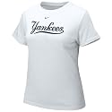 Nike New York Yankees White Ladies Authentic Crew T-shirt