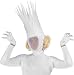 Women's White Queen Lady G Halloween Costume