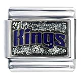 Nba Sacramento Kings Glitter Licensed Sports Italian Charms Bracelet Link
