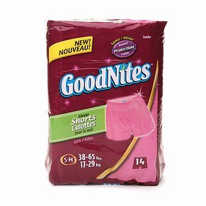 Goodnites Goodnites Girls Sleep Boxers, Small/Medium 14 ct (Quantity of 3)
