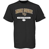 Russell Wake Forest Demon Deacons Black Football T-shirt