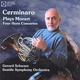 cover of Cerminaro Plays Mozart, Four Horn Concertos