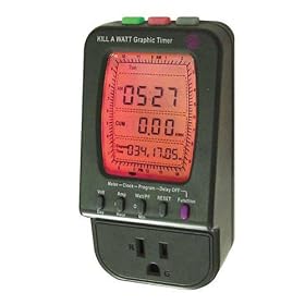 P3 International P4480 Kill A Watt Electricity Usage Monitor with Electronic Graphic Timer