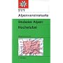 Stubaier Alpen Hochstubai 1 : 25 000: Wegmarkierungen - Topographische Karte