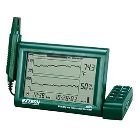 Extech RH520 Humidity and Temperature Chart Recorder with RS-232 Computer Interface