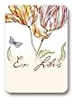 Pair of Variegated Tulips - Set of 20 Adhesive Bookplates