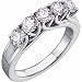 14Kt White Gold Trellis Design Diamond Anniversary Band