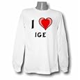 I Love Ige Long Sleeve T-shirt