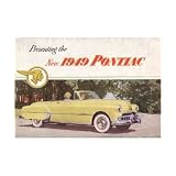 1949 PONTIAC Sales Brochure Literature Book Piece by Pontiac