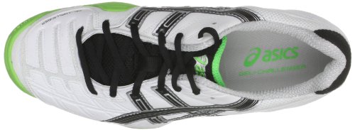Asics Men's Gel Challenger 8 White/Limousine/Lightning Tennis Shoe E102Y 0199 8 UK