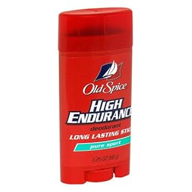 Old Spice High Endurance Long Lasting Stick Deodorant, Pure Sport Scent for Men, 3.25 oz