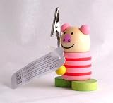 Wooden animal clip - Pig
