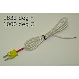 K-Type Wire Thermocouple PK-1000 Temperature Sensor Probe w. High Temperature Fiber Insulation 1832F or 1000C ~ www.meter-depot.com
