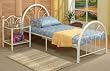 TWIN SIZE BED IN BLACK FINISH