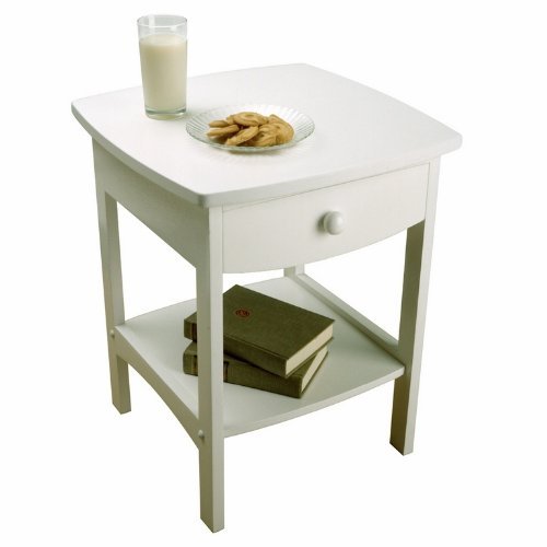Buy Winsome Wood End Tablenight Stand With Drawer And Shelf White Kitchen Mnp 10218 Rupi Delire
