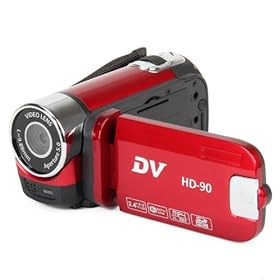 Touch Global Ltd.HD-90 2.8 TFT Max 12M Pixels 4X Digital Zoom Digital Camcorder - Red