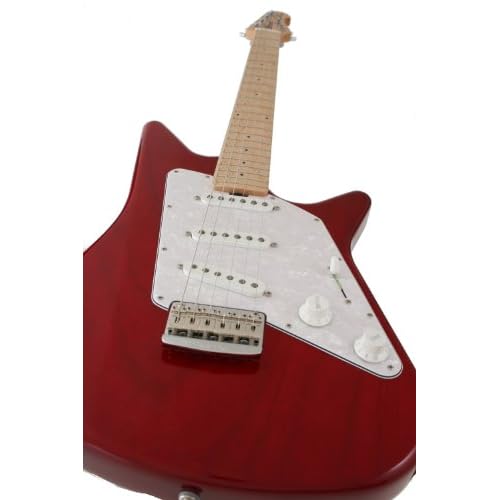 Ernie Ball Music Man マーティン Albert Lee Vintage Tremolo Electric Guitar, Trans Red 並行輸入品