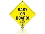 Sumex BABYUUK Baby On Board Sign Yellow