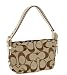 Authentic Coach 24CM Signature Khaki East West Duffle Bag 15068 KH/White