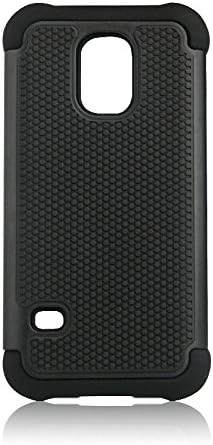 Galaxy S5 mini Case, Samsung S5 mini Case, S5 mini Case, High Impact Resistant Hybrid Dual Layer Armor Defender Full Body Protective Case Cover for Samsung Galaxy S5 mini [ BK ]