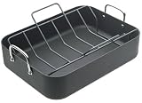 Meyer Circulon 2 Hard Anodised Rectangular Roaster & Rack with Total® Non-stick coating