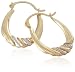 9ct Yellow Gold AMC104306 Ladies Creole Earrings