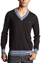 Sean John Men's Tipped V-Neck Sweater