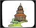 Mouse Pad with cupola, road, dome, architecture, Washington D.C., capitol, monument, columns, structure, building