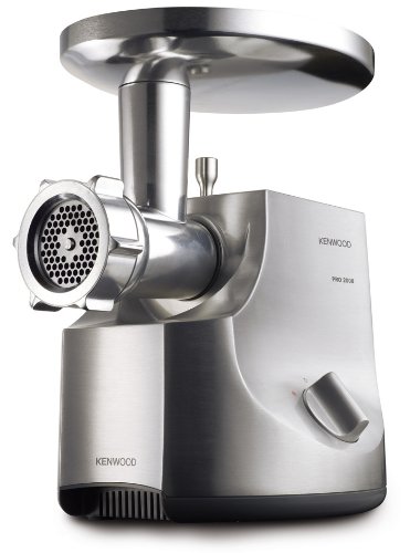 Kenwood 0WMG700002 Fleischwolf, gebürstetes Aluminium, max. 2000 Watt, MG 700