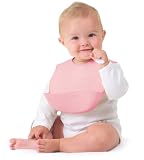 Kiddopotamus & Co Bibbity Rinse And Roll Bib Pink 2-Pack