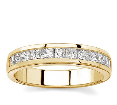 18k Yellow Gold Princess-Cut Diamond Band (G/VS2, 1 ct. tw.)