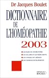 Livres Hom�opathie - Dictionnaire de l'hom�opathie 2003