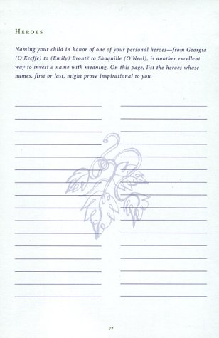 Cover image : The Baby Naming Journal