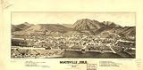 Bird's eye view of Maysville, Colo. Chaffee County 1882. Beck & Pauli, lithographers., large historic panoramic map reprint 73x36