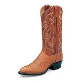 Mens TONY LAMA 13 Comfort Ostrich Leather Cowboy Boots BROWN (Size Run 7-14 B D EE) SPR-SUM... by Tony Lama