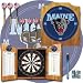 University of Maine Dart Cabinet with Darts and Board
