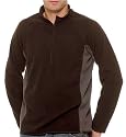 Trekmates Mens Microfleece Top Black/Graphite