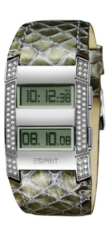 Esprit Damen-Armbanduhr Viva Centauri White Digital Leder ES101242705