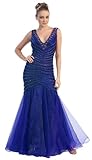 Mother of the Bride Formal Evening Dress #462 (8, Royal Blue)