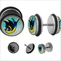 Swallows Logo 14 Gauge Faux Plug - Sold As Pair
