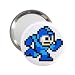2.25 Inch Handbag Mirror of Vintage Retro Megaman (Mega Man) Running Sprite Graphic