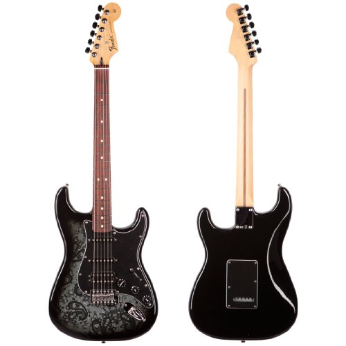 Fender FSR Black Paisley Stratocaster HSS Electric Guitar