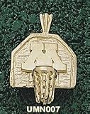 Univ Of Minnesota M Backboard Charm/Pendant -14K/10K, Stainless Steel or Gold Plated