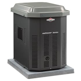 Briggs & Stratton 40301 7,000 Watt EmPower Natural Gas Liquid Propane Powered Air Cooled Home Standby Generator (CARB Compliant) by Briggs & Stratton
