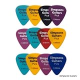 12 x matt CELLULOID GUITAR PICKS light plectrums 0.46mm