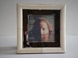 Silver Plated Noir & Bone Frame-8x6