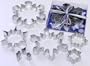 RM Snowflake Metal Cookie Cutter Set - 8 pcs - for Holiday Baking / Christmas Party Favors / Scrapbook Stencils