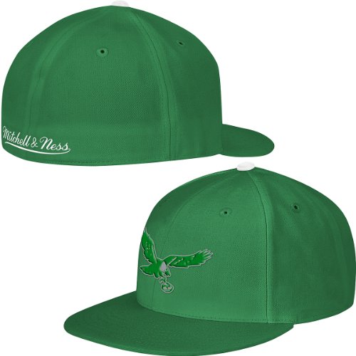 Mitchell & Ness Philadelphia Eagles Throwback Fitted Hat 7 7/8